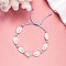 Bohemian Shell Braided Bead Bracelets, Adjustable Flower Summer Beach Vacation Bracelets for Women