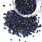 11/0 Grade A Glass Seed Beads, Cylinder, Uniform Seed Bead Size, Iris, Colorful, 1.5x1mm, Hole: 0.5mm, about 2000pcs/10g