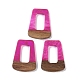 Подвески из смолы и дерева WOOD-F015-11G-1