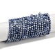 Натуральное синее пятно нитки из бисера яшмы G-A252-A02-4mm-2
