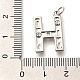 Латунные микропаве прозрачные подвески с фианитом KK-G521-01P-H-3