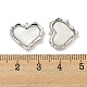 Латунные микропаве прозрачные подвески с фианитом KK-L211-015P-02-3