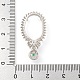 Сеттинги Серебряный кулон кабошон 925 стерлингов STER-B005-23P-3