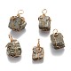 Латунные подвески из пирита G-N0145-10-1