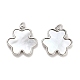 Латунные подвески из ракушек KK-K365-08A-P-1
