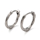 Серьги-кольца из хирургической нержавеющей стали 316 EJEW-Q795-03P-1