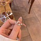 Открытые манжеты из латуни с микропаве и прозрачным цирконием для женщин FS-WGCF28E-01-3