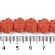 Нити резных бусин синтетического коралла CORA-K009-05A-02-4