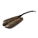 Подвески из натурального стихтита G-L617-H07-10x40mm-2