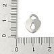 Не тускнеющие подвески из нержавеющей стали 201 STAS-C108-50P-3