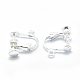 Латунные серьги с клипсами KK-P169-01S-3