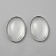 Кабошоны из стекла GLAA-WH0035-34-1