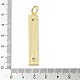 Латунные микро проложить кубического циркония подвески KK-L239-037G-3