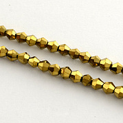 Гальванические стеклянные бусины EGLA-R094-3mm-01