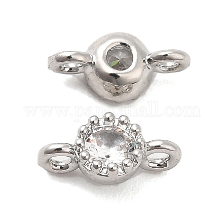 Подвески из латуни и прозрачного стекла KK-F860-75P-02-1