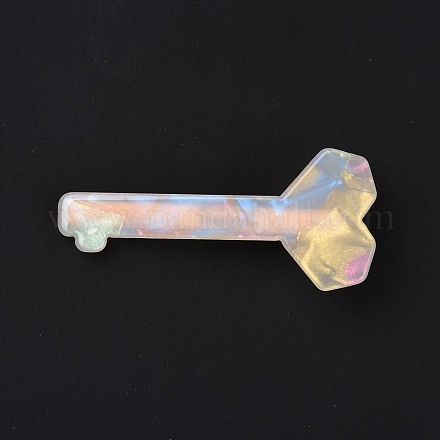 Акриловая заколки крокодил OHAR-P020-07G-1