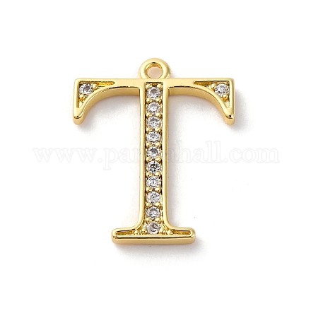 Подвеска из латуни с микропаве из кубического циркония KK-H449-76G-07-1