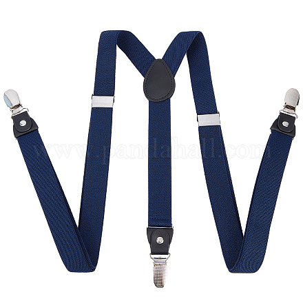 Эластичные мужские подтяжки из полиэстера AJEW-WH0258-293A-1