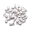 Tarnish Resistant 201 Stainless Steel Charms, Musical Note, Stainless Steel Color, 12x13x0.9mm, Hole: 1mm