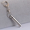 Non-Tarnish 316L Stainless Steel Keychain, with Urn Ashes, Stainless Steel Color, Pendant: 4.3x1.8cm