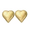 304 Stainless Steel Heart with Face Multi-Strand Links, Ion Plating(IP), Real 18K Gold Plated, 44.5x40x6mm, Hole: 1.6mm