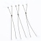 Tarnish Resistant 304 Stainless Steel Slider Bracelets Making, Box Chain Bolo Bracelets Making, with Mixed Shape Charms, Stainless Steel Color, Single Chain Length: about 5-1/8 inch(13cm)
