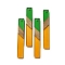 Opaque Resin & Walnut Wood Big Pendants, Rectangle Charms, Orange, 51.5x7.5x3.5mm, Hole: 2mm
