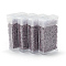 MGB Matsuno Glass Beads, Japanese Bugle Beads, Opaque Glass Round Hole Rocailles Bugle Beads, Old Rose, 2x1.8~2mm, Hole: 1mm, about 470pcs/box, net weight: about 10g/box