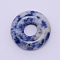 Natural Sodalite Pendants, Donut/Pi Disc, 17.5~18x3.5~4mm, Hole: 6mm