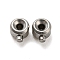 Non-Tarnish 303 Stainless Steel Crimp Beads, Column, Stainless Steel Color, 4x3x2.4mm, Hole: 0.7mm