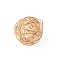 ABS Plastic Imitation Pearl Pendants, with Iron Finding, Round, Light Gold, 13x13x12mm