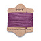 Waxed Nylon Cord, Purple, 0.45mm, about 21.87 yards(20m)/card