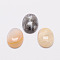 Oval Natural Agate Cabochons, 40x30x7mm