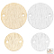 Beebeecraft 40Pcs 4 Styles Flat Round Links 24K Gold &925 Sterling Silver Plated Textured Blank Tag Link Connectors for Earring Bracelet Necklace Jewelry Making