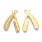 304 Stainless Steel Pendants, Laser Cut, Comb, Golden, 25x19x1.8mm, Hole: 2mm