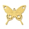 304 Stainless Steel Pendants, Laser Cut, Butterfly Charm, Real 18K Gold Plated, 23x28x1.5mm, Hole: 2x1.5mm