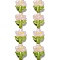 Handmade Lampwork Beads Strands, Tulip, Misty Rose, 21.5~22.5x18~18.5x7mm, Hole: 1.5mm, about 20pcs/strand, 16.14''(41cm)