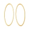 Brass Linking Rings, Cadmium Free & Lead Free, Long-Lasting Plated, Oval, Real 24K Gold Plated, 25x10x1mm, Inner Diameter: 23.6x9mm