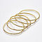 Brass Claw Chain Stretch Bracelets, with Rhinestone, AB Color Plated, Golden, Topaz AB, 2 inch(5cm), 2mm