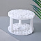 49 Hole Plastic Brush Storage Rack, for Pens, Pencils, Eye Line Pencils, Cosmetic Brushes Crate Storage Organizer, White, 14x9.5cm