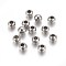CCB Plastic Beads, Rondelle, Platinum, 4x3mm, Hole: 1.6mm