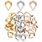 36Pcs 3 Color Ion Plating(IP) 304 Stainless Steel Open Pendants, Textured, Teardrop, Mixed Color, 21x15x1mm, Hole: 14x9mm, 12pcs/color