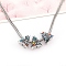 Alloy Rhinestone European Beads, Large Hole Beads, Christmas Theme, 13.5x11x10.5mm, Hole: 4.7mm