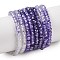 Transparent Gradient Color Cubic Zirconia Strand, Segmented Multi-color Beads, Faceted, Rondelle, Colorful, 3x2mm, Hole: 0.6mm, about 200pc/strand, 15.79''(40.1cm)