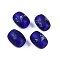 Opaque Handmade Lampwork Beads, Drum, Medium Aquamarine, 14.5-15x11.5-12mm, Hole: 2mm