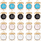 SUNNYCLUE 1 Box 40Pcs Clock Charms Bulk Enamel Alarm Clock Charm Mini Lifelike Miniature Time Clock Charms Black White Alloy Charm for jewellery Making Charms DIY Necklace Earrings Bracelets Supplies