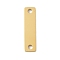 304 Stainless Steel Links, Rectangle, Stamping Blank Tag, Ion Plating(IP), Golden, 20x5x1mm, Hole: 1.8mm