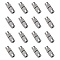 Column Brass Screw Clasps, Platinum, 11~12x4mm, Hole: 1mm