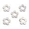 Alloy Pendants, Cadmium Free & Lead Free, Flower, Platinum, 22.5x23x1.5mm, Hole: 9.5mm