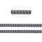 Iron Cuban Link Chains, Chunky Chains, Unwelded, with Spool, Oval, Gunmetal, 5x4x1mm, about 164.04 Feet(50m)/roll